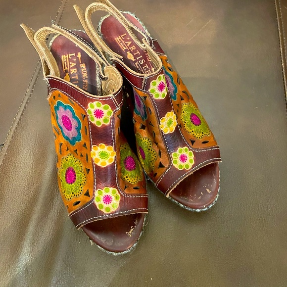 L’Artiste By SpringStep Slingback size 38 ( 7 1/2 - 8) Pre-owned - Picture 1 of 3